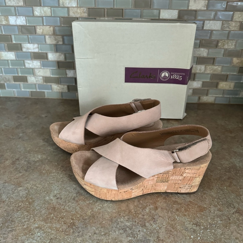 Clarks Caslon Shae wedge sandal